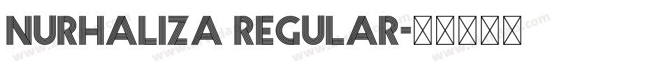 Nurhaliza Regular字体转换